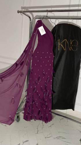 فستان ريما عودي مطرز بنعومة فخمة