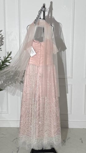 فستان سهره بسلاسل شك مع تل