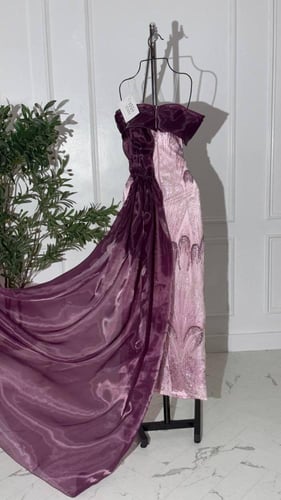 فستان شك مبطن مع اورقنزا توتي