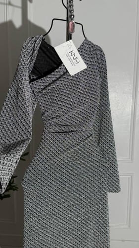 فستان مخصر طويل بقماش الاسترتش