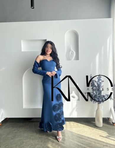 فستان دعاء بأكمام