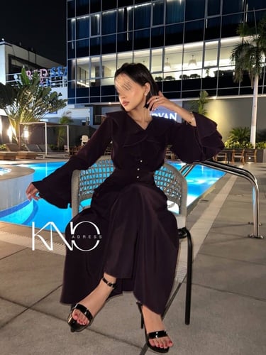 فستان جولي عودي غامق