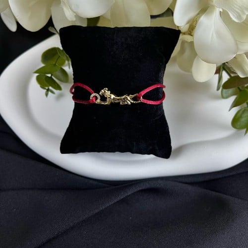إسوارة كارتيية الفهد (خيط أحمر )