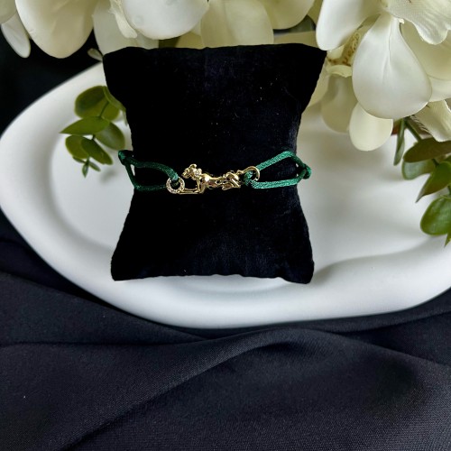 إسوارة كارتييه الفهد ( خيط أخضر )