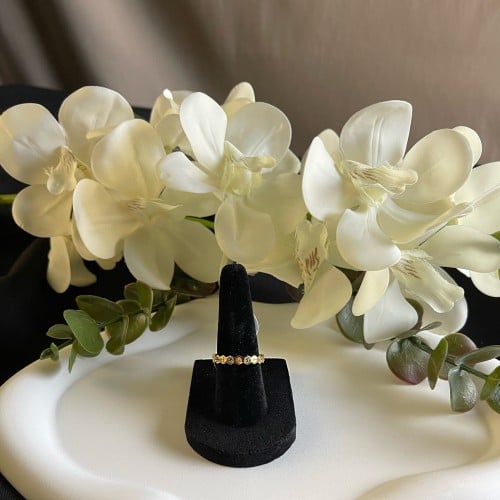 خاتم ذهبي ناعم تصميم (شوميه)