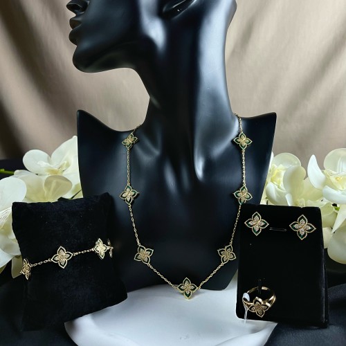 طقم ربرتوكوين أخضر ( 7وردات )