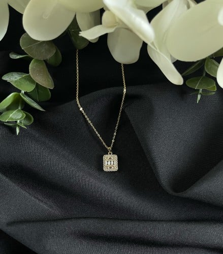 سلسال ذهبي مرصع بالزركون ( قصّة راديان )