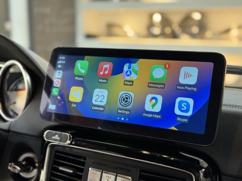 شاشة مرسيدس جي كلاس 2013-2018 اندرويد كاربلاي