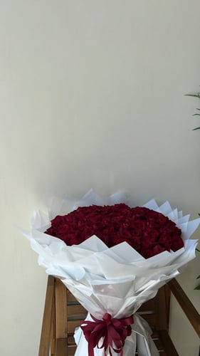 بوكيه ورد فاخر 100 ورده