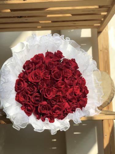 بوكيه ورد احمر