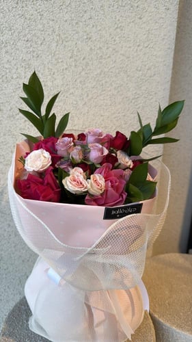 بوكيه ورد درجات البينك