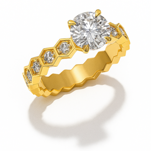 خاتم Zirconia Honeycomb