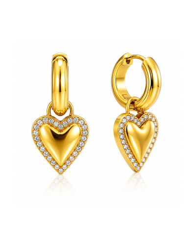 أقراط Golden heart