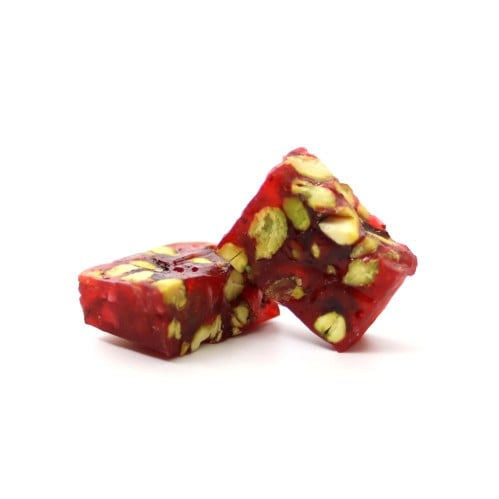Crystal clear pomegranate with pistachio my king