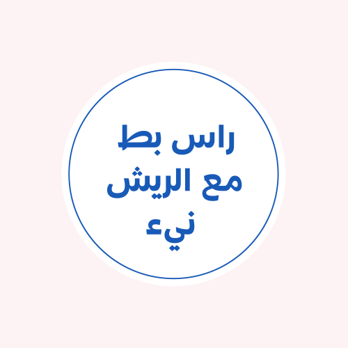 راس بط مع الريش