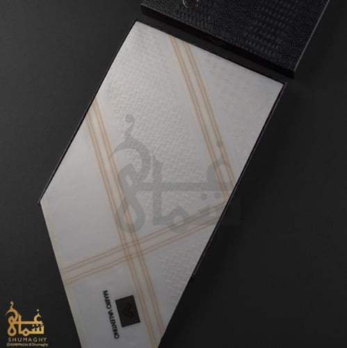 شماغ ماريو فالنتينو أبيض بيج SV0O4