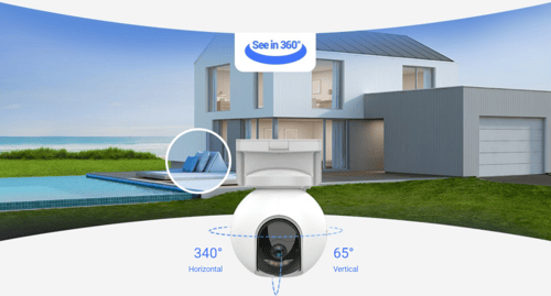 Ezviz HB8 Kit Battery-Powered Pan & Tilt Wi-Fi Cam...