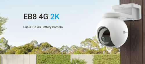 EZVIZ CS-EB8 (3MP,4GA) Pan & Tilt 4G Battery Camer...