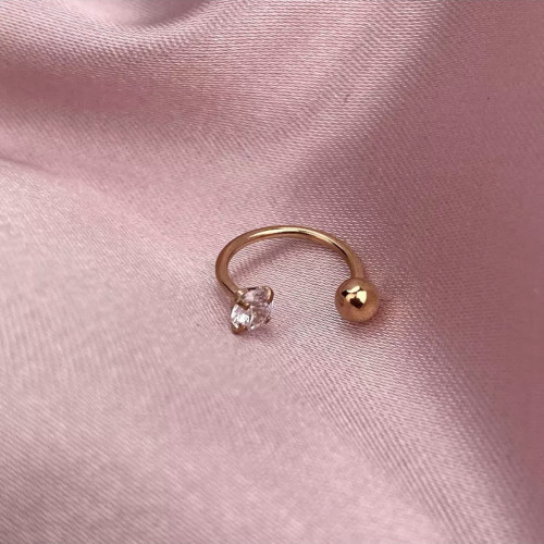 حلق طبي للأنف و الأذن و البطن لون روزقولد - Rosegold Surgical Piercing for ear, nose & belly
