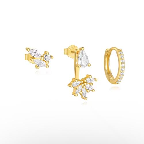 3pcs 925 Sterling Silver