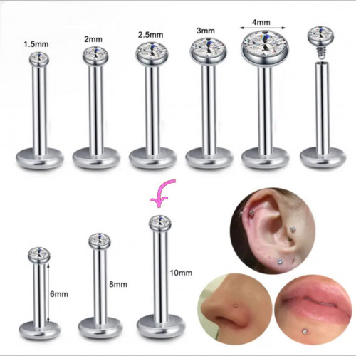 حلق طبي مقاس 10مم للأذن و الشفايف و الأنف - 10mm Surgical Ear,Nose & Lips