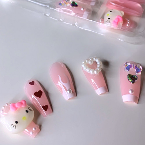 Hello kitty nails