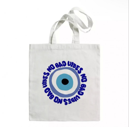 Blue eye tote bag
