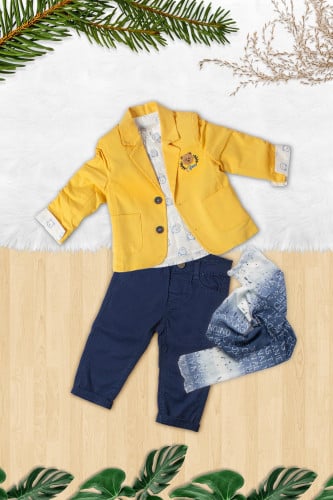 طقم ولادي 4 قطع صيفي