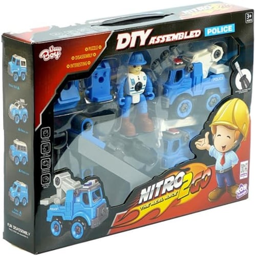 نيو بوي - مجموعة سيارات البناء - 24 قطعة