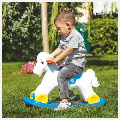 فيشر برايس - حصان هزاز بعجلات للأطفال