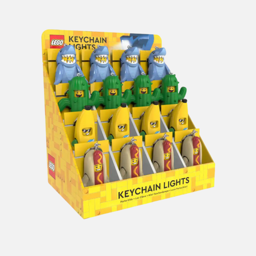 ليغو - سلسلة مفاتيح إضاءة من شخصيات اي كيو الصغيرة...