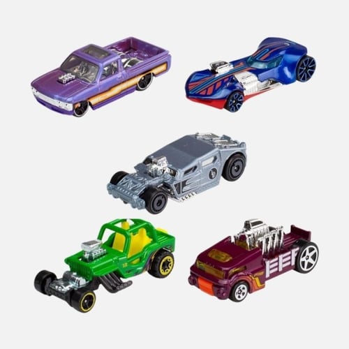 هوت ويلز - طقم 5 سيارات - الأختيار عشوائي
