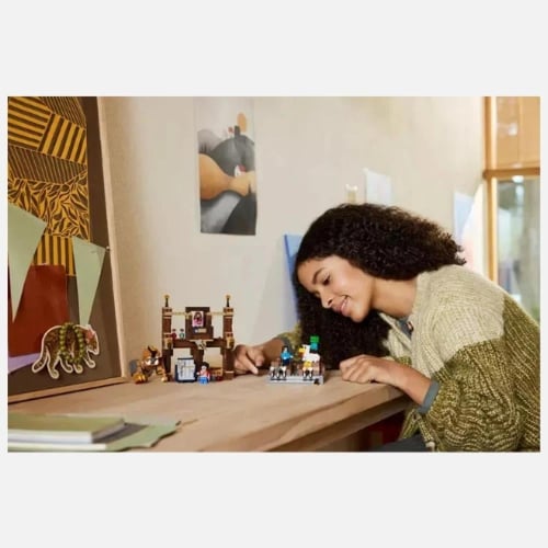 ليغو - ماينكرافت قتال القصر للأطفال 491 قطعة - لعب...