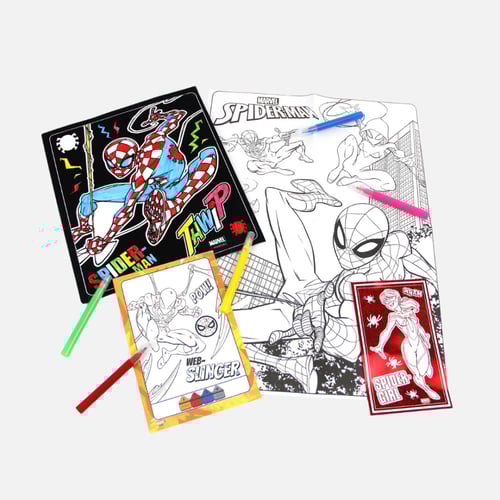 مارفل - مجموعة ملصقات سبايدر مان للتلوين – إبداع و...