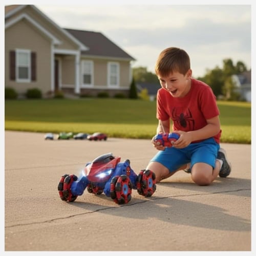 سيارة سبايدر مان تحكم عن بعد للأطفال - ألعاب سيارا...