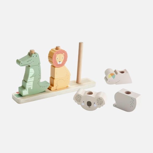 فيشر برايس - لعبة خشبية لتكديس وفرز الحيوانات - 10...