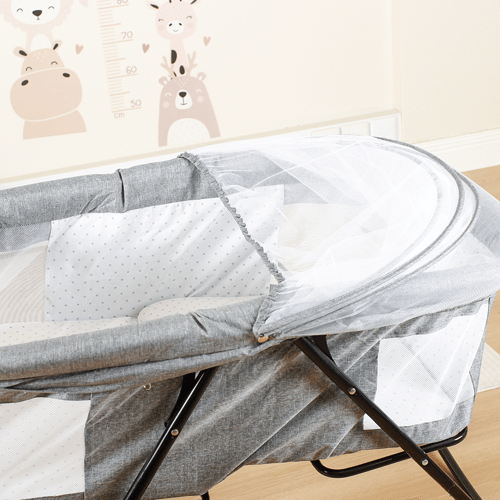 سرير اطفال للسفر - مع غطاء ناموسية