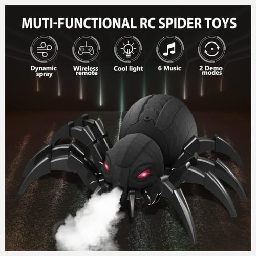 لعبة عنكبوت روبوت بالرذاذ والريموت مع مؤثرات LED ل...