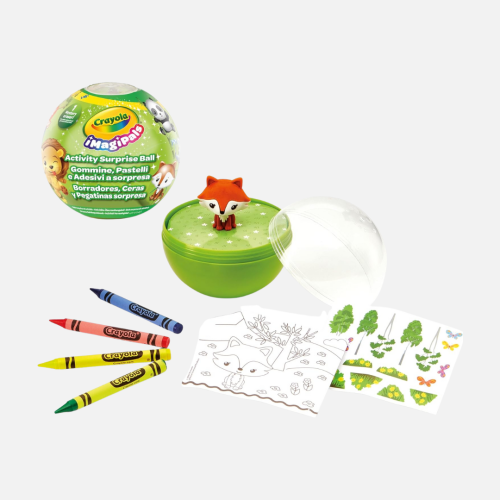 كرايولا - مجموعة تلوين مع ممحاة حيوانات (مفاجأة)