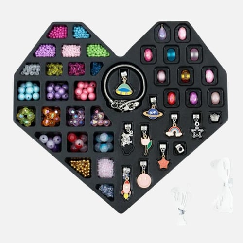 فلة - مجموعة مجوهرات "خرز وبلينغ" 3 في 1 للأطفال