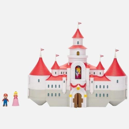 قلعة سوبر ماريو ميني ديلوكس مع شخصيات ماريو وبيتش...