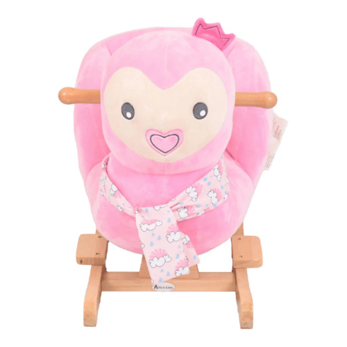 املا كير - كرسي هزاز للاطفال لون وردي - اجعلي صغير...