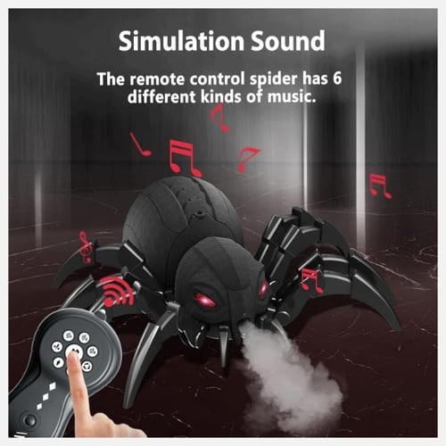 لعبة عنكبوت روبوت بالرذاذ والريموت مع مؤثرات LED ل...