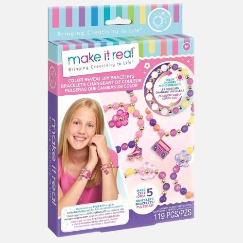 مجموعة Make It Real أساور متغيرة الألوان DIY للأطف...