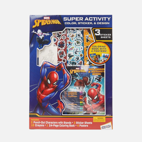 مارفل - مجموعة أنشطة سبايدر مان للأطفال – تلوين وم...