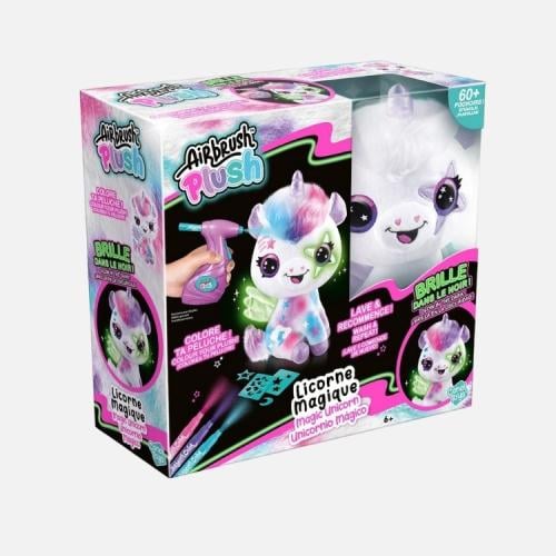 كانال تويز - لعبة يونيكورن قطيفة تُلوَّن بالرش وتض...