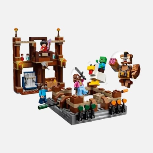 ليغو - ماينكرافت قتال القصر للأطفال 491 قطعة - لعب...
