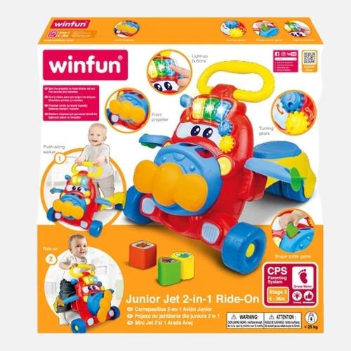 وين فن - جونيور جيت 2 في 1 مشاية وعربة ركوب للأطفا...