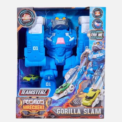 تيمسترز لعبة روبو ريكرز غوريلا سلام مع سيارة – لعب...