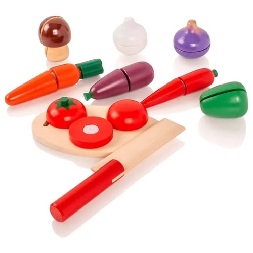 فيجا - مجموعة تقطيع خضروات خشبية - متعددة الالوان